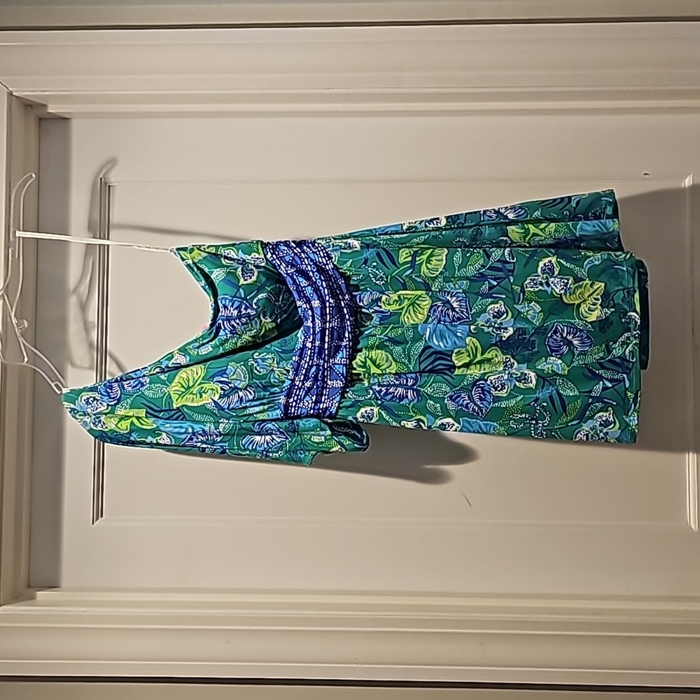 EUC Lilly Pulitzer one shoulder romper Size 4